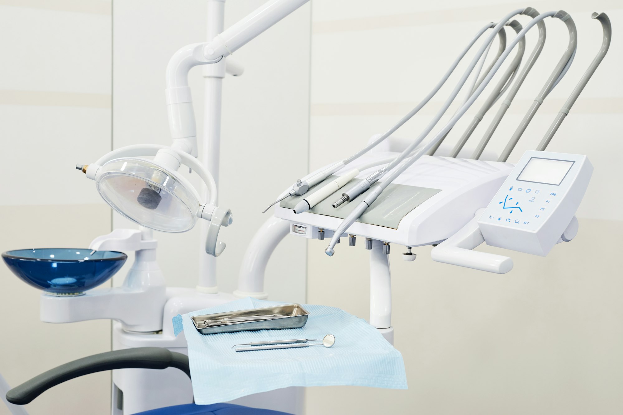 Close-up of dental tools, emphasizing the wide range of Other Dental Procedures available at Schlueter Periodontics.